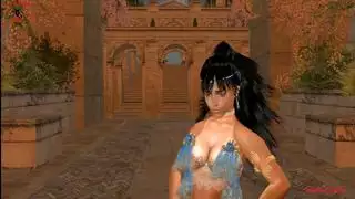 عاهرة غريبة زرقاء تتعرض لاختراق مزدوج من بي بي سي في غرفة نوم السلطان