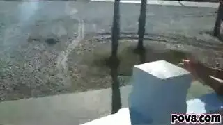 مهبل مشعر يخنق وجه لاتينا