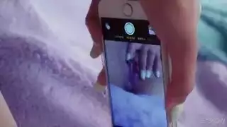 قذف المني على الثديين مع اخراج الفتاة الحليب من ثديها