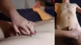 تستمني امام حبيبها حتى ينيكها