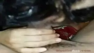 خيال الزوجة العربية وفاء: إيلاج مزدوج وبلع المني